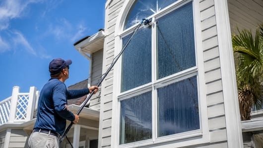 Window cleaning in Galveston